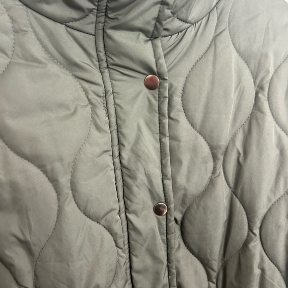 J Crew Signature Green Puffer Coat Primaloft Quilted Jacket Womens XXL - Picture 4 of 9